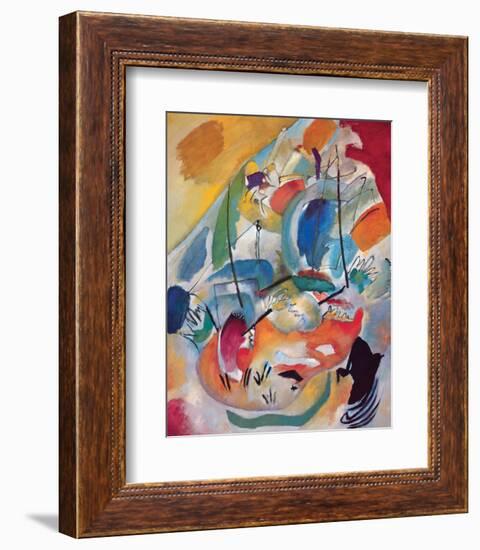 Improvisation No.31: Sea Battle-Wassily Kandinsky-Framed Premium Giclee Print