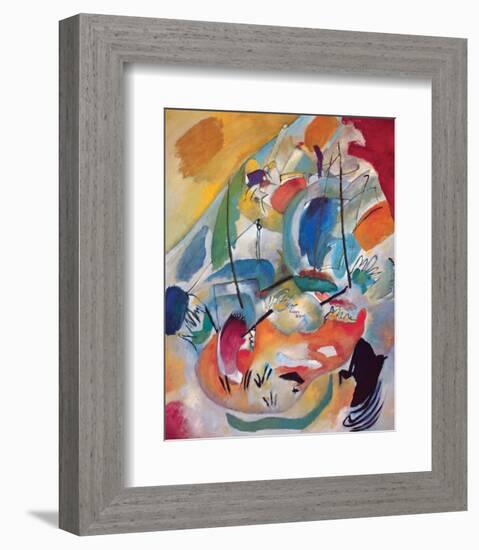 Improvisation No.31: Sea Battle-Wassily Kandinsky-Framed Premium Giclee Print