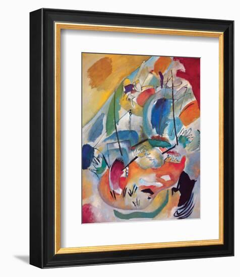 Improvisation No.31: Sea Battle-Wassily Kandinsky-Framed Premium Giclee Print