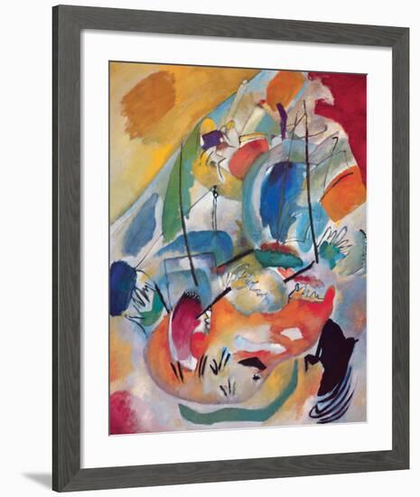 Improvisation No.31: Sea Battle-Wassily Kandinsky-Framed Premium Giclee Print