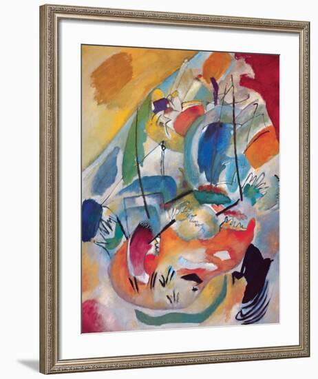 Improvisation No.31: Sea Battle-Wassily Kandinsky-Framed Premium Giclee Print