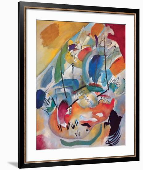 Improvisation No.31: Sea Battle-Wassily Kandinsky-Framed Premium Giclee Print