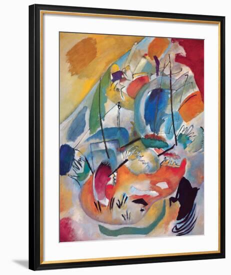 Improvisation No.31: Sea Battle-Wassily Kandinsky-Framed Premium Giclee Print