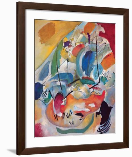 Improvisation No.31: Sea Battle-Wassily Kandinsky-Framed Premium Giclee Print