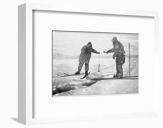 Improvised sounding tackle, Antarctica, 1911-1912-Unknown-Framed Photographic Print