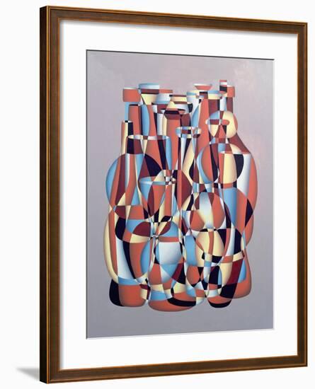 Improvised Vessel Transposal, Cerulean-Brian Irving-Framed Giclee Print