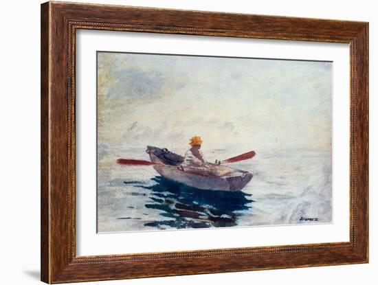 In a Boat-Winslow Homer-Framed Giclee Print