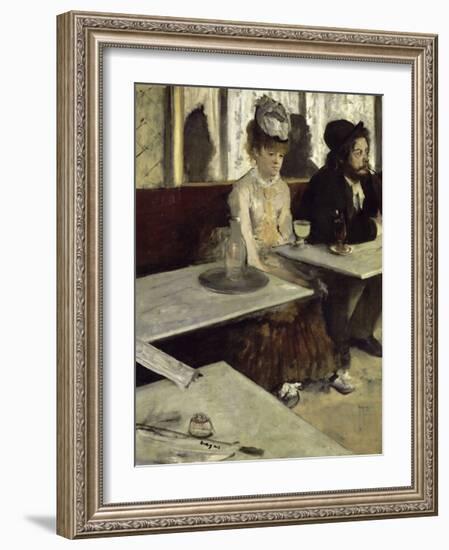 In a Cafe, 1873-Edgar Degas-Framed Premium Giclee Print