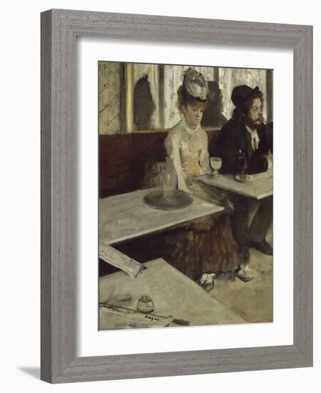 In a Café (Absinth), 1873-Edgar Degas-Framed Giclee Print