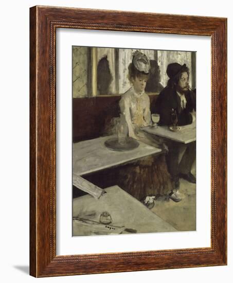 In a Café (Absinth), 1873-Edgar Degas-Framed Giclee Print