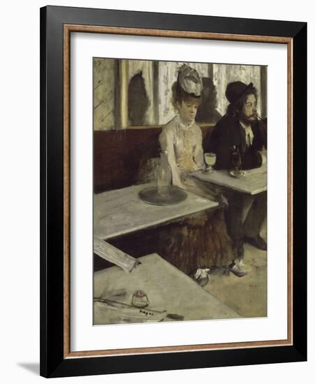 In a Café (Absinth), 1873-Edgar Degas-Framed Giclee Print