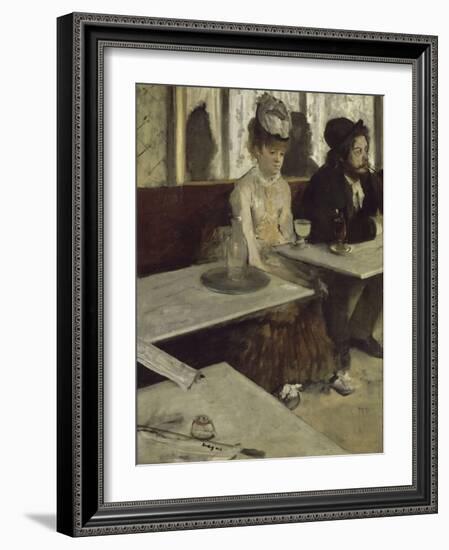 In a Café (Absinth), 1873-Edgar Degas-Framed Giclee Print