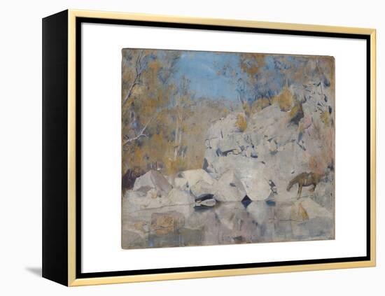 In a Corner on the Macintyre, 1895-Tom Roberts-Framed Premier Image Canvas