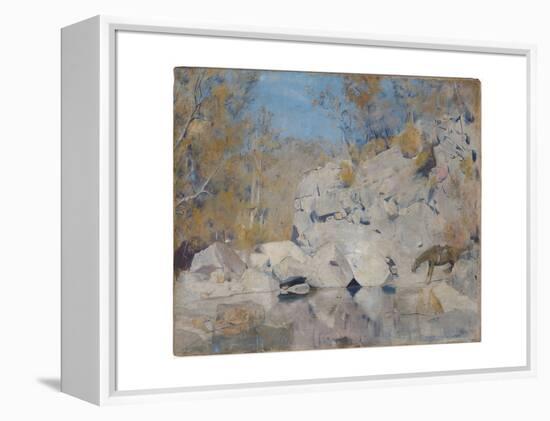 In a Corner on the Macintyre, 1895-Tom Roberts-Framed Premier Image Canvas