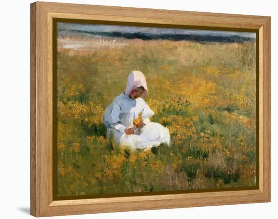 In a Field of Buttercups-Marianne Stokes-Framed Premier Image Canvas