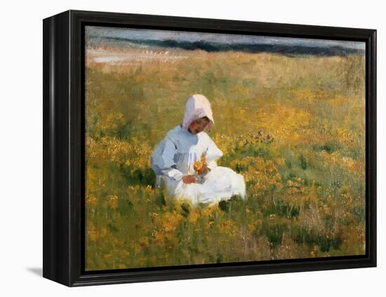 In a Field of Buttercups-Marianne Stokes-Framed Premier Image Canvas