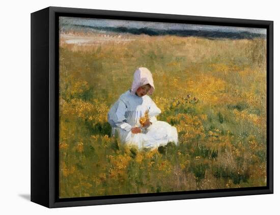 In a Field of Buttercups-Marianne Stokes-Framed Premier Image Canvas