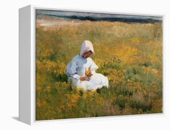 In a Field of Buttercups-Marianne Stokes-Framed Premier Image Canvas