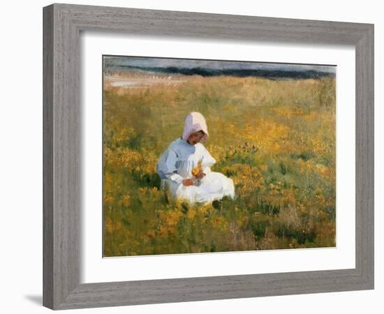 In a Field of Buttercups-Marianne Stokes-Framed Giclee Print