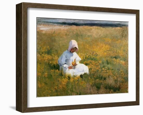 In a Field of Buttercups-Marianne Stokes-Framed Giclee Print