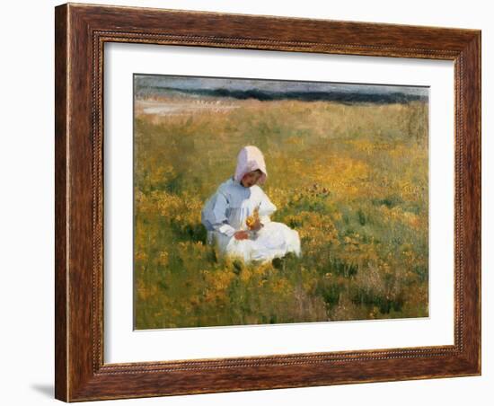 In a Field of Buttercups-Marianne Stokes-Framed Giclee Print