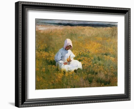 In a Field of Buttercups-Marianne Stokes-Framed Giclee Print