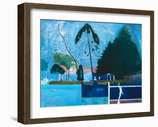 In a Garden, Lisbon, 1981-David Alan Redpath Michie-Framed Giclee Print