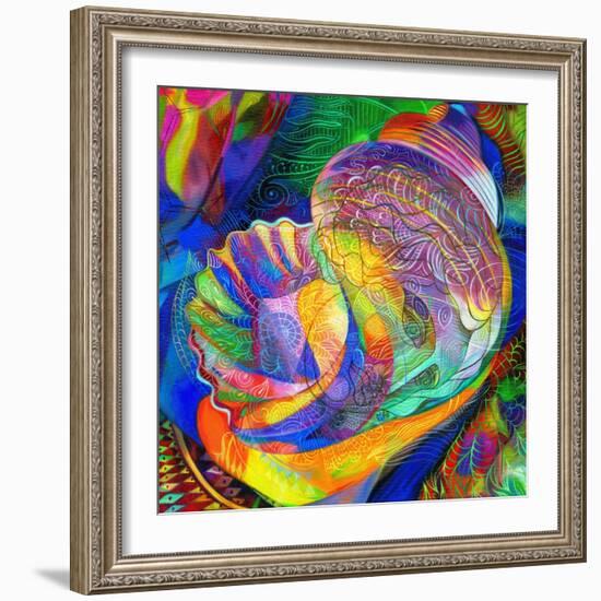 In a Halcyon Sea-Jane Tattersfield-Framed Giclee Print