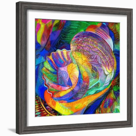 In a Halcyon Sea-Jane Tattersfield-Framed Giclee Print