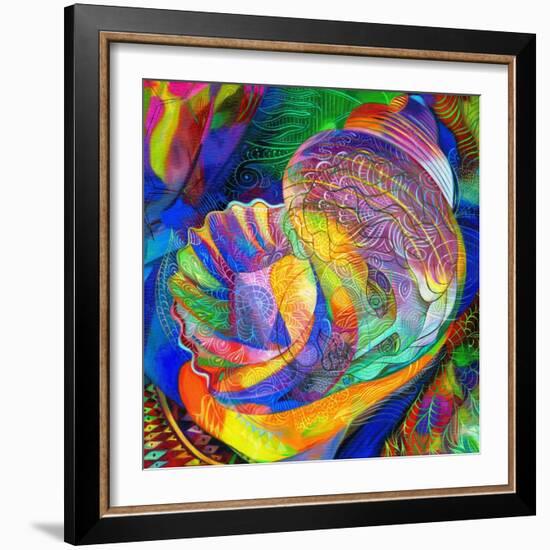 In a Halcyon Sea-Jane Tattersfield-Framed Giclee Print