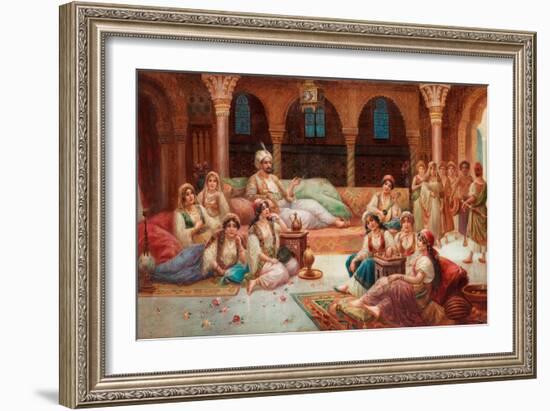 in a Harem-J. G. Delincourt-Framed Giclee Print