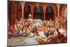 in a Harem-J. G. Delincourt-Mounted Giclee Print