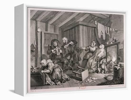 In a High Saliuation at the Point of Death, Plate V of the Harlot's Progress, 1732-William Hogarth-Framed Premier Image Canvas
