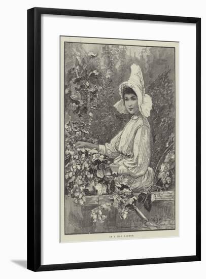 In a Hop Garden-Henry Charles Seppings Wright-Framed Giclee Print