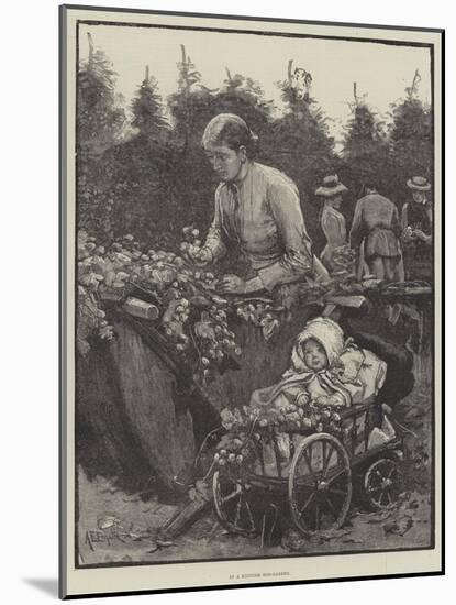 In a Kentish Hop-Garden-Alfred Edward Emslie-Mounted Giclee Print