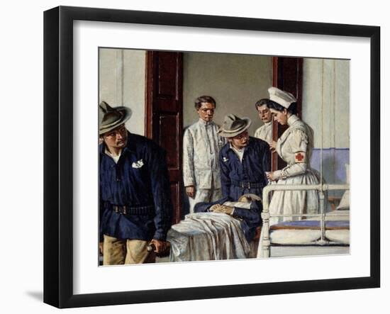 In a Military Hospital, 1901-Vasili Vasilyevich Vereshchagin-Framed Giclee Print