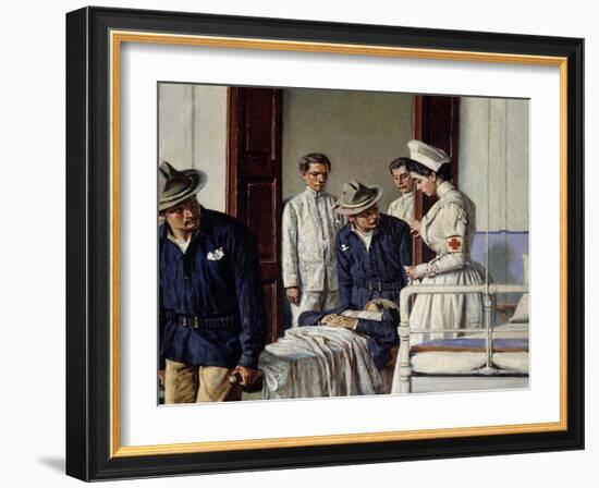 In a Military Hospital, 1901-Vasili Vasilyevich Vereshchagin-Framed Giclee Print