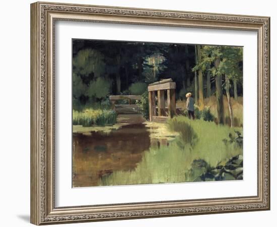 In a Park, 19th Century-Edouard Manet-Framed Giclee Print