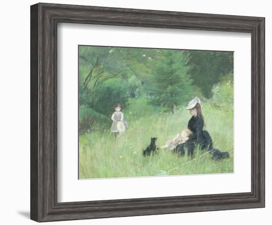 In a Park, circa 1874-Berthe Morisot-Framed Giclee Print