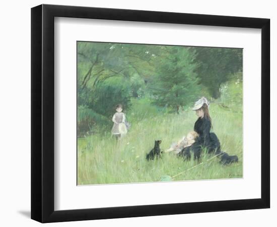 In a Park, circa 1874-Berthe Morisot-Framed Giclee Print