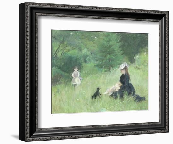 In a Park, circa 1874-Berthe Morisot-Framed Giclee Print