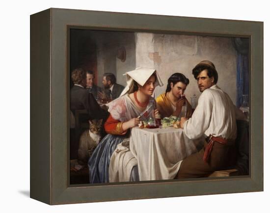 In a Roman Osteria, 1866-Carl Bloch-Framed Premier Image Canvas