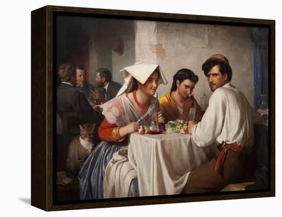 In a Roman Osteria, 1866-Carl Bloch-Framed Premier Image Canvas