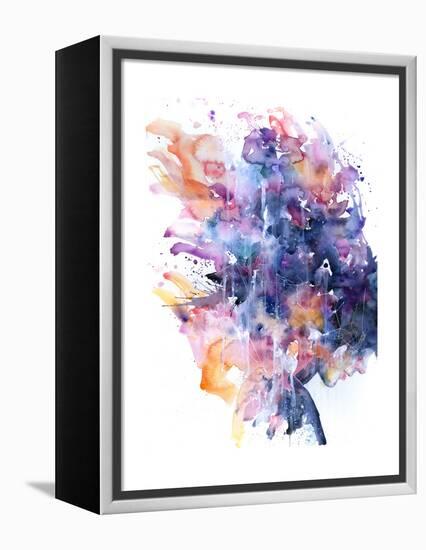 In A Single Moment All Her Greatness Collapsed-Agnes Cecile-Framed Stretched Canvas