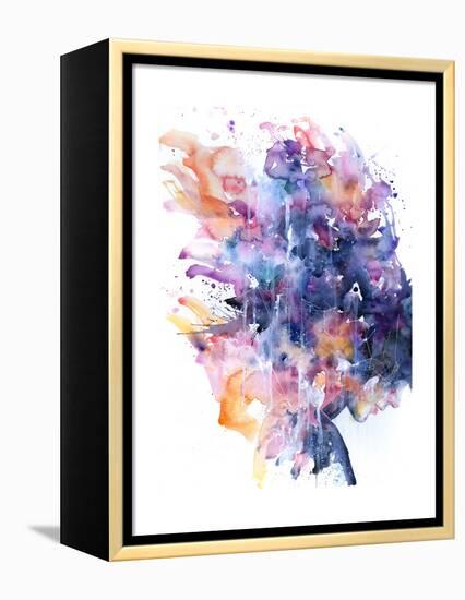 In A Single Moment All Her Greatness Collapsed-Agnes Cecile-Framed Stretched Canvas