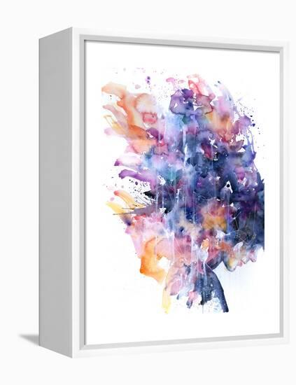 In A Single Moment All Her Greatness Collapsed-Agnes Cecile-Framed Stretched Canvas