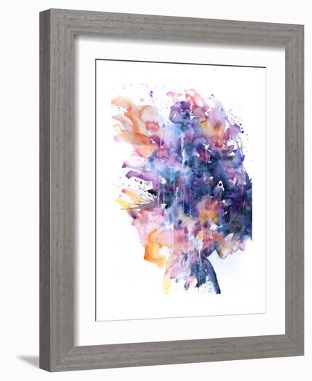 In A Single Moment All Her Greatness Collapsed-Agnes Cecile-Framed Premium Giclee Print