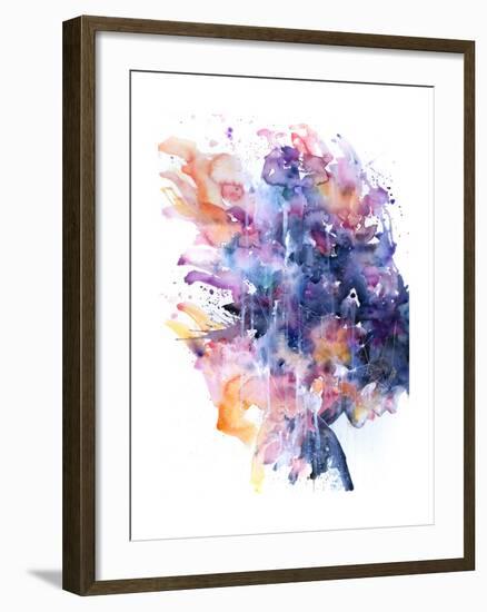 In A Single Moment All Her Greatness Collapsed-Agnes Cecile-Framed Premium Giclee Print