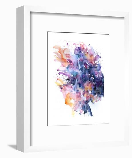 In A Single Moment All Her Greatness Collapsed-Agnes Cecile-Framed Art Print