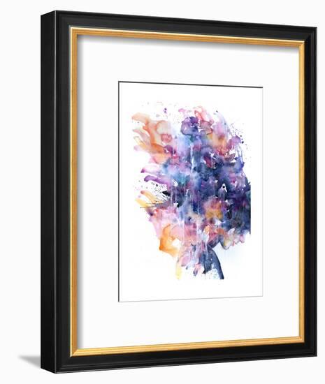 In A Single Moment All Her Greatness Collapsed-Agnes Cecile-Framed Art Print